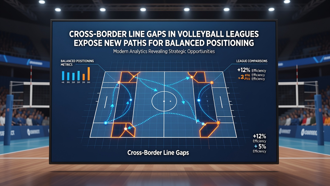 Coaching staff reviewing court diagrams and line measurements ahead of a cross-border volleyball fixture