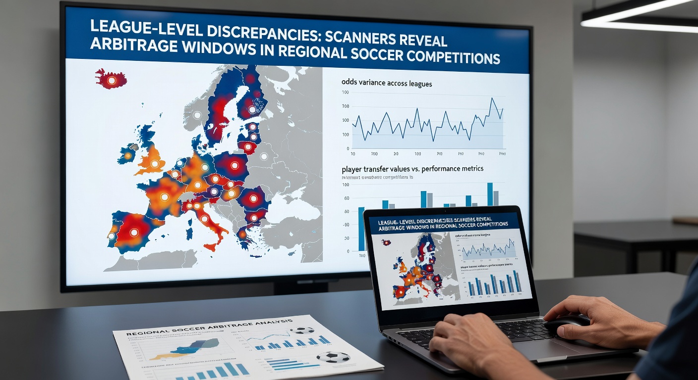 Calculator interface showing stake distribution across multiple bookmakers for a soccer arbitrage opportunity