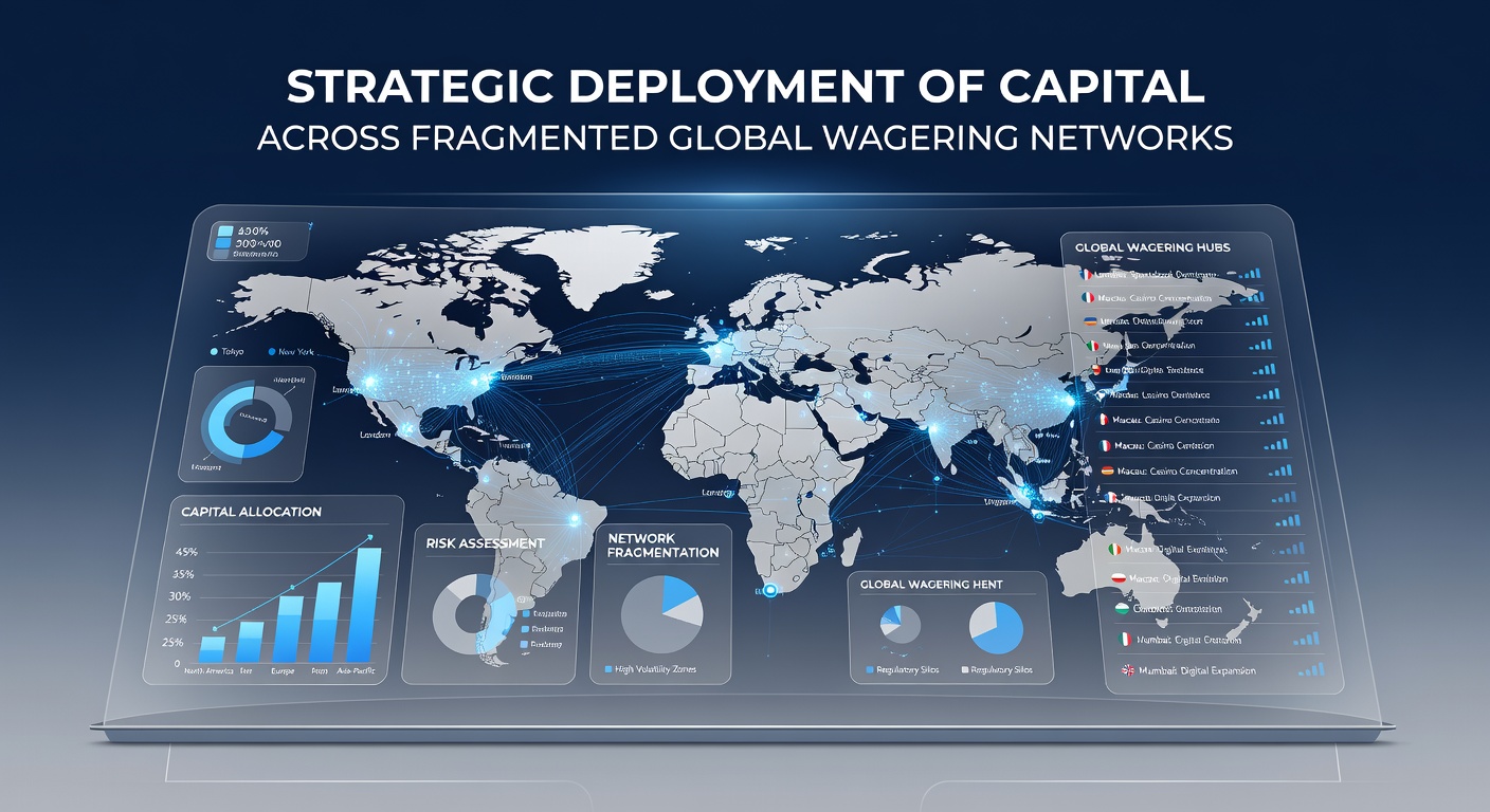 Diagram showing layered allocation across international wagering networks